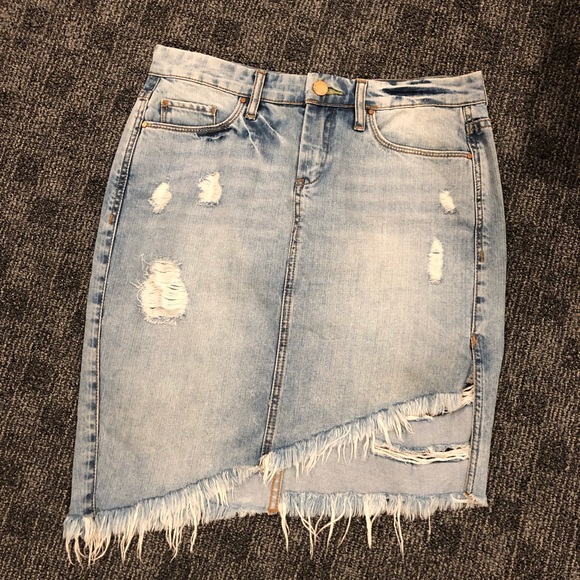 BlankNYC asymmetric denim skirt - Picture 3 of 5